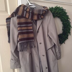DANIER Striped Wool Scarf